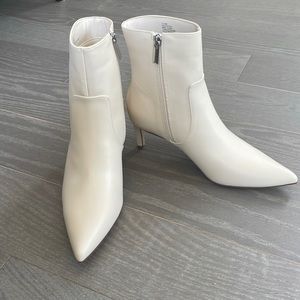 Off White Ankle Boots